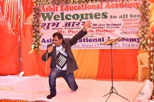 School cultural event on stage