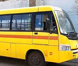School bus service at Ashit Educational Academy